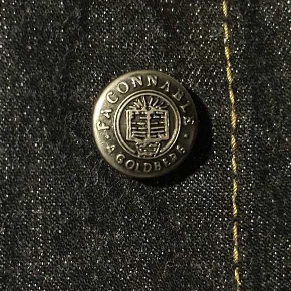 Faconnable Dark Denim Jean Jacket - Picture 7 of 8